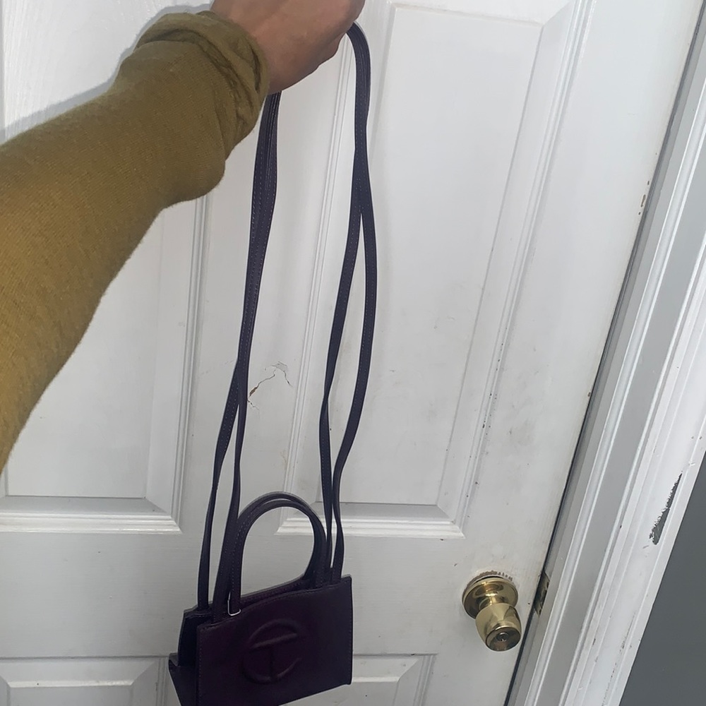 Small Telfar Eggplant Shopping Bag